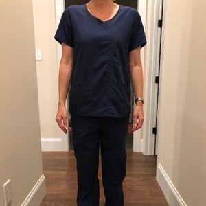 Cherokee Workwear scrub top and pants  * Navy blue